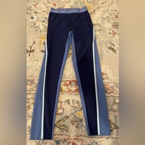 Aerie Offline Navy and Light Blue Leggings